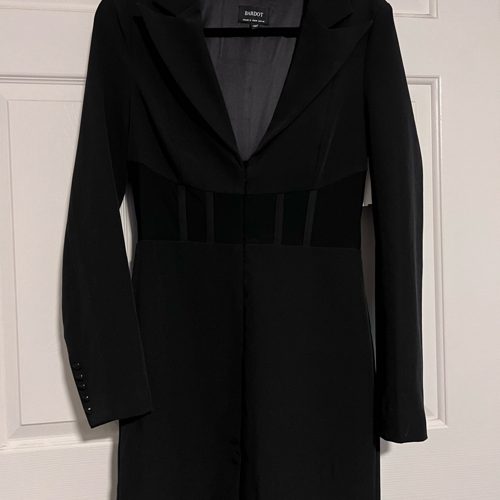 Bardot CORSET BLAZER DRESS IN BLACK